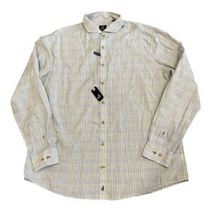 Johnnie O Gideon Mens XL Gingham Plaid Button Up Shirt